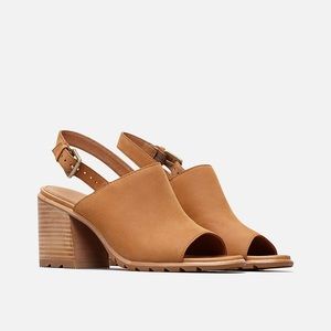 Sorel Women's Nadia Slingback Heel - Camel Sz 6